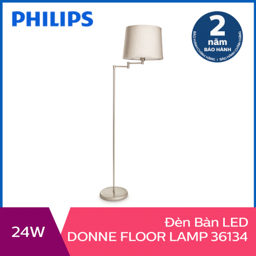 Đèn đứng trang trí Philips Donne 36134 tặng 01 bóng đèn Philips LED Scene Switch 2 cấp độ ánh sáng vàng