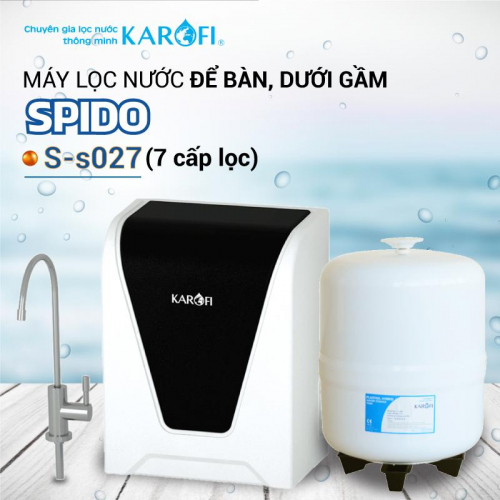 Máy lọc nước RO để bàn, gầm tủ KAROFI SPIDO S-s027 (7 cấp lọc)