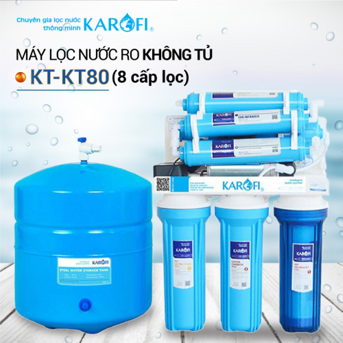 Máy lọc nước RO để gầm, không tủ KAROFI KT-KT80 (8 cấp lọc)