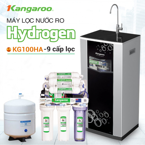 Máy lọc nước RO KANGAROO KG100HA VTU (9 cấp lọc - Lõi Hydrogen)