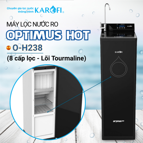 Máy lọc nước RO KAROFI OPTIMUS HOT+ O-H238 (8 cấp lọc - 1 Vòi Nóng)