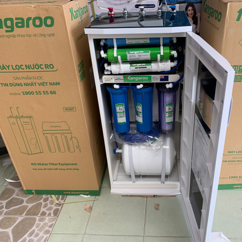 Máy lọc nước RO nóng lạnh 2 vòi KANGAROO KG10A3 (10 cấp lọc - Bao gồm tủ cường lực)-2