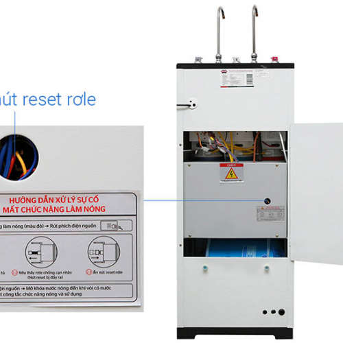 Máy lọc nước RO nóng lạnh 2 vòi SUNHOUSE SHR76210CK (10 cấp lọc - Bao gồm tủ cường lực)-3