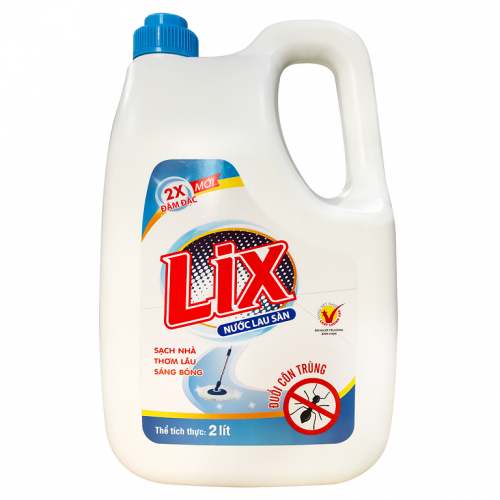 Nước lau sàn Lix đuổi côn trùng 2 lít - Đậm đặc gấp 2 lần - NLS2-2