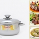 Bộ 3 nồi inox 3 đáy Rainy RN-06H-3