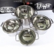 Bộ 4 nồi inox 304 nắp kính Fivestar FS08CG 304 -4