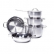Bộ nồi 5 cái - 3 đáy Nắp Inox Fivestar FS08C-3