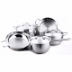 Bộ nồi 5 cái - 3 đáy Nắp Inox Fivestar FS08C-1