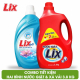 COMBO Nước giặt Lix 3.8Kg + Nước xả vải Lix Soft 3.8 lít - NG381 + LSF05-3