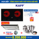 COMBO Trọn bộ Bếp hồng ngoại đôi cảm ứng KAFF KF-073CC - Dòng Bếp Nhập MALAYSIA - INVERTER tiết kiệm điện -2