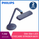 Đèn bàn Philips LED EyeCare Strider 66111 7.2W (Xanh)-2