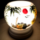 Đèn xông tinh dầu gốm Bát Tràng - Phong Cảnh Thuyền-3