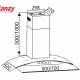 Máy hút mùi bếp kính cong cảm ứng CANZY CZ-0470-2