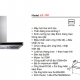 Máy hút mùi bếp toa kính 7 tấc KAFF KF-771-4