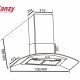 Máy hút mùi kính bếp kính cong 9 tấc CANZY CZ-90D1-1