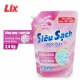 Nước giặt Lix hương hoa Anh Đào Túi 2.4Kg - Tẩy sạch cực mạnh vết bẩn - N2503-3