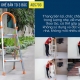 Thang nhôm ghế 3 bậc xếp gọn Advindeq ADS703-4