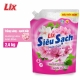 Túi nước giặt LIX siêu sạch hương hoa anh đào 2.4kg N2502-2