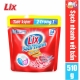 Viên Giặt Xả 2 Trong 1 LIX Sạch Thơm, Đậm Đặc Gấp 5 Lần, Hương Nước Hoa TÚI 34 Viên x 15g - Mã 34V-00101-2