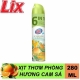 Xịt Thơm Phòng LIX Hương Cam Sả Chai 280ml - Mã 00401-2