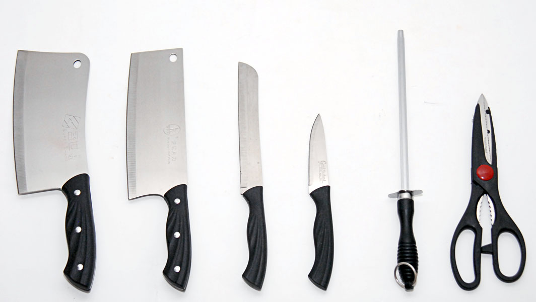 Bộ dao kéo làm bếp 7 món Super Sharp-1